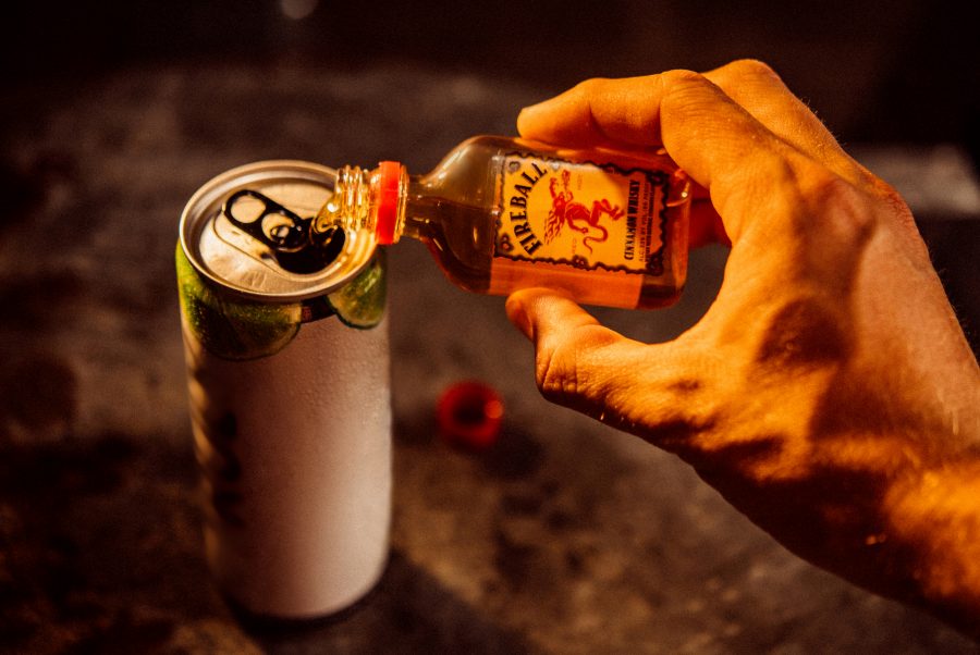 Top off hard seltzer with fireball