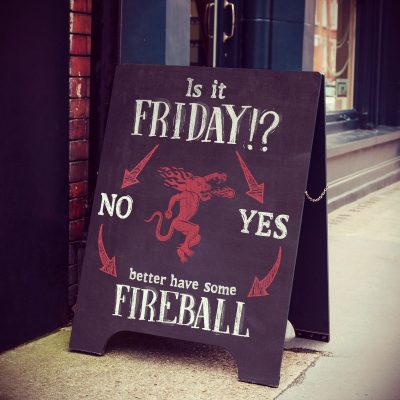 Download Sidewalk chalkboard sign - Is it Friday?