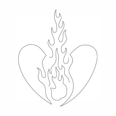 Download Fireball Flaming Heart x JonBoy  Tattoo
