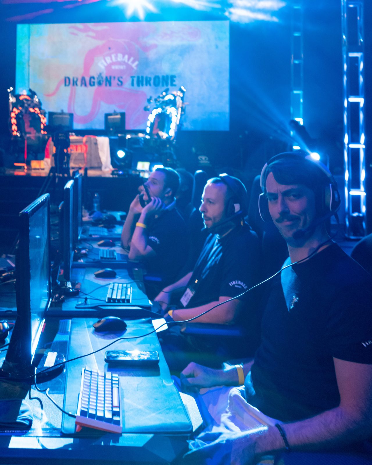 Team Black Ice at gaming stations