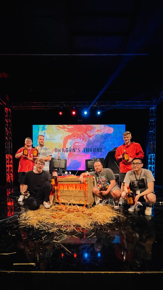 Team Fire on the Dragon's Throne